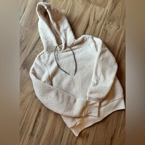 Athleta xs Sherpa sweatshirt ivory